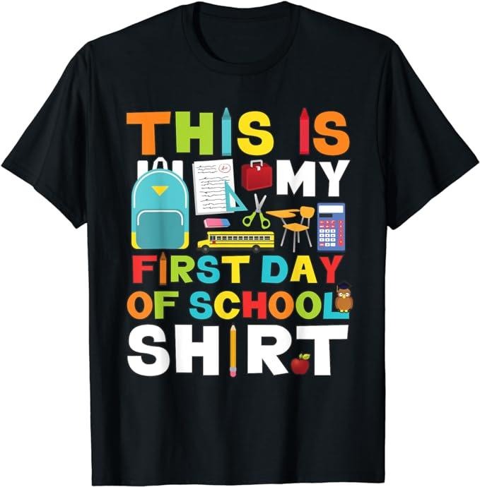 Funny Back To School Shirts, First Day of School Shirt Back To School T-Shirt Cotton Fashion Casual Classic Hoodie Sweatshirt