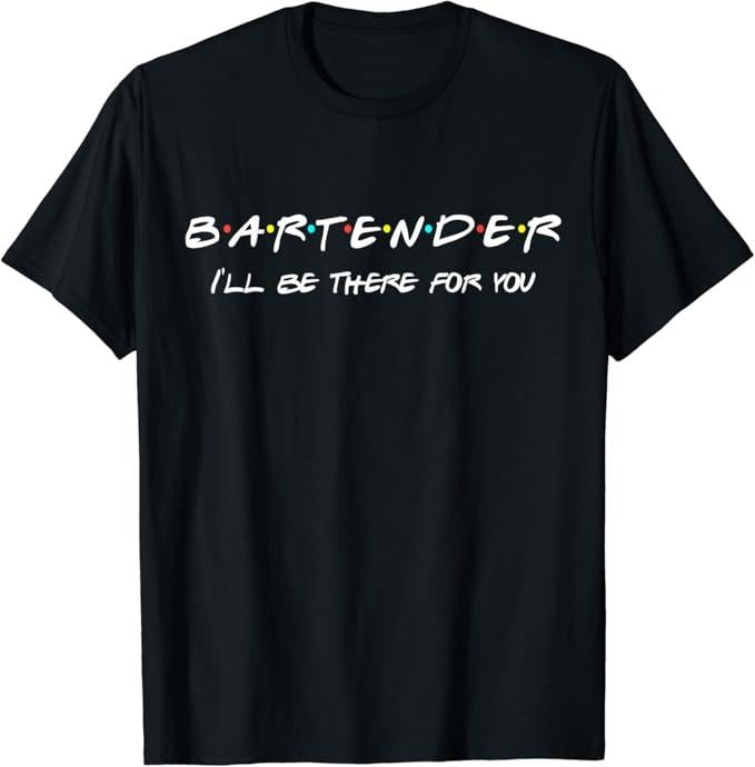 Funny Bar Shirts, Cool Bartender Funny Humor T-Shirt Menswear Top