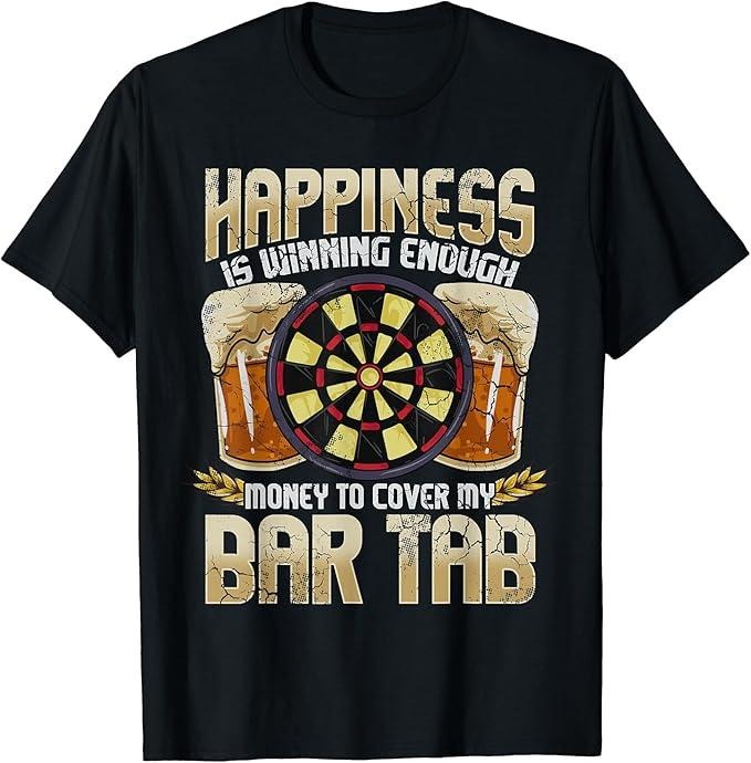 Funny Bar Shirts Darts Dart League Team Bar Tab Funny Humor Sayings Quotes Menswear Top Funny Shirts Night Out Casual Classic Shirt Hoodie Sweatshirt