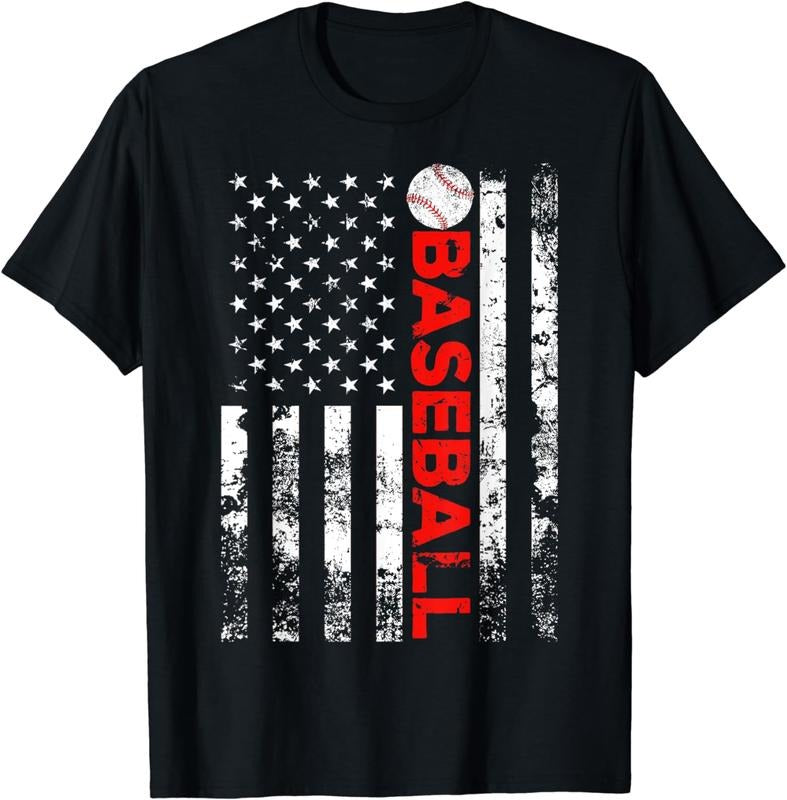 Funny Baseball Shirt American Flag Baseball Team Casual Menswear Casual Menswear T-Shirts, Hoodie, Sweatshirt