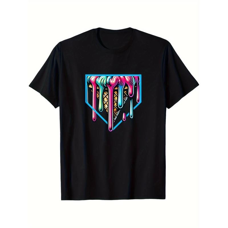 Funny Baseball Shirts, Tees For Men Soft Comfort Fit Crew Neck Short Sleeve Tees Casual Short Sleeve T-shirt For Summer...