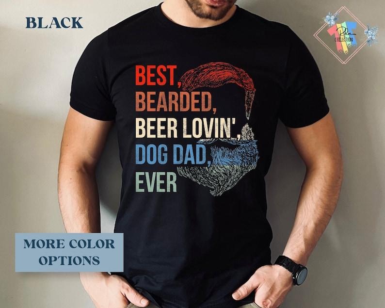 Funny Bearded Dad Shirt Dog Dad Gift For Men Daddy Tshirt Grandpa Hoodie, T-shirt and sweater Sweatshirt | PrintMintTees.com