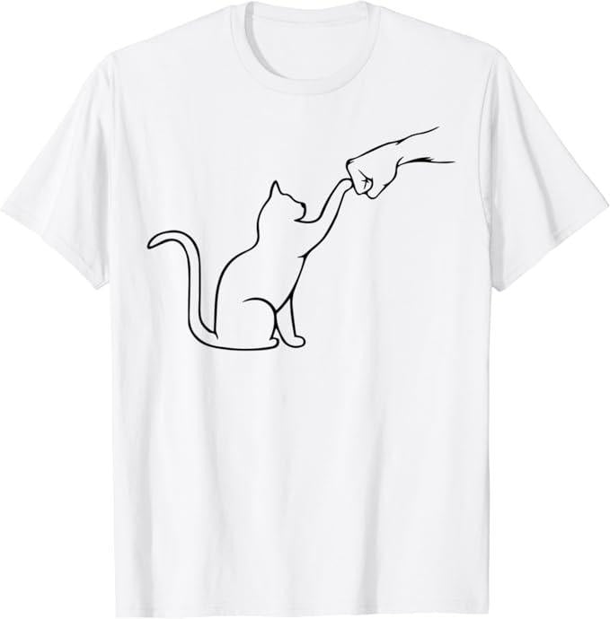 Funny Best Friend Shirts Best Friend Funny Cute Pet I Love My Cat Best Friend Fist Bump Cat Menswear Top Casual Classic Shirt Hoodie Sweatshirt