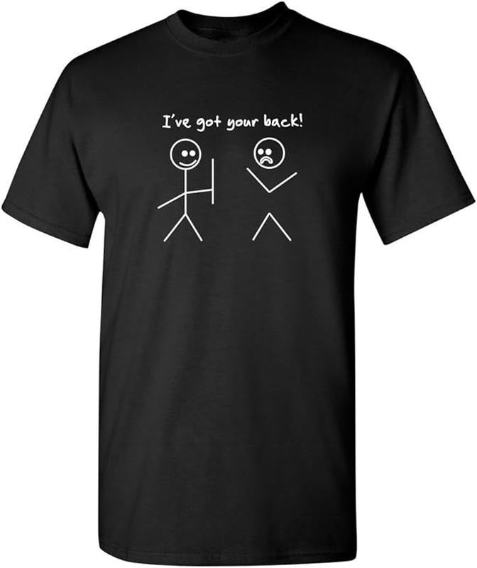 Funny Best Friend Shirts Best Friend I Got Your Back Stick Figure Friendship Novelty Sarcastic Funny T Shirt Menswear Top Casual Classic Shirt Hoodie Sweatshirt