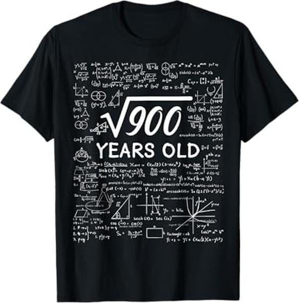 Funny Birthday Shirts, Funny Math 30th Birthday T-Shirt For Men - Menswear Top Hoodie Sweatshirt | PrintMintTees.com