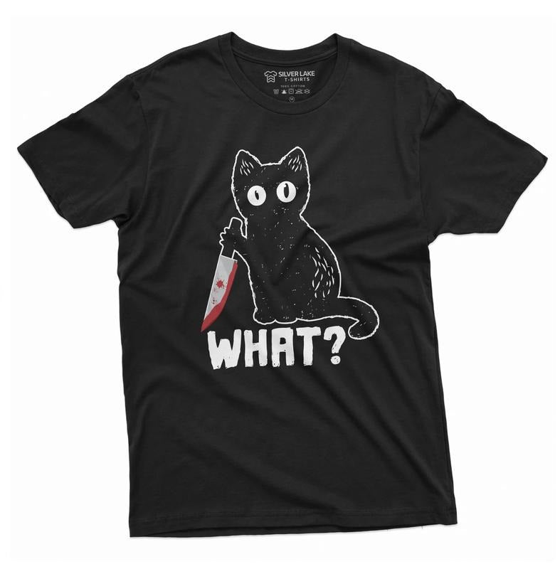 Funny Black Cat Shirt Cat T-Shirt Murderous Cat Tee Cat Lover Shirt Cat Lover Cat Mom Gift Halloween Gift Ideas Hoodie...