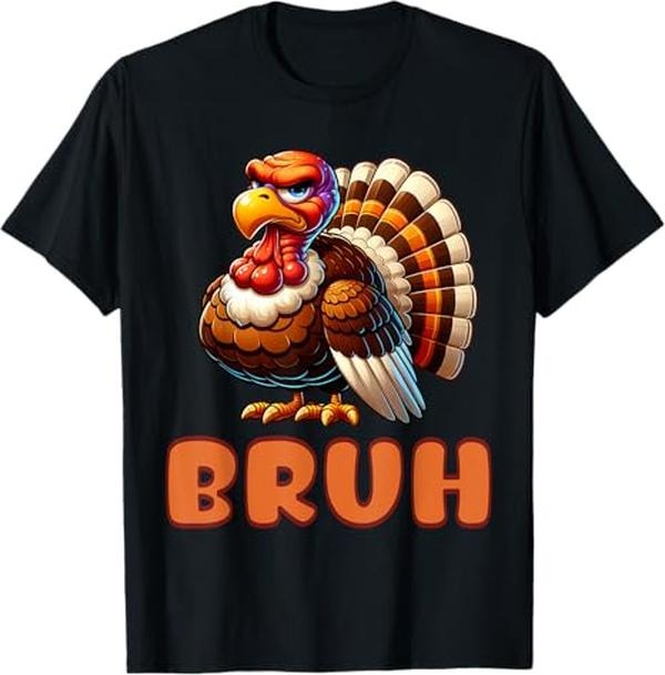 Funny Bruh Shirt Funny Bruh Thanksgiving Meme Saying Menswear Top T-Shirts, Hoodie, Sweatshirt