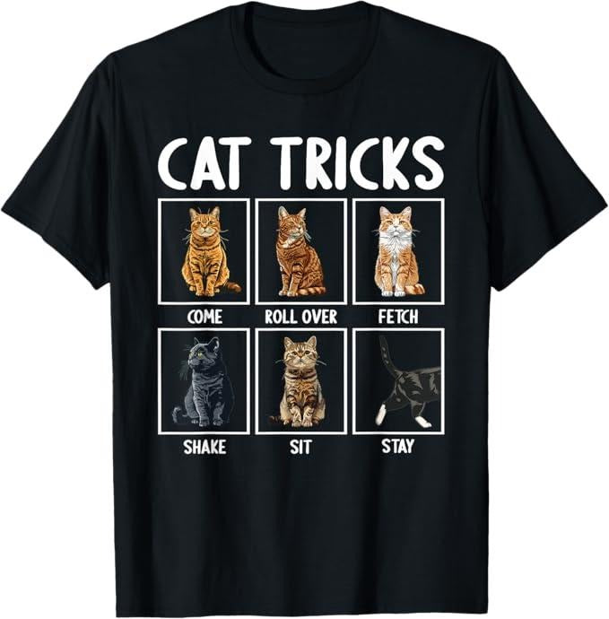 Funny Cat Shirts, Cats Funny Cat Tricks T-Shirt - Menswear Top Hoodie Sweatshirt | PrintMintTees.com