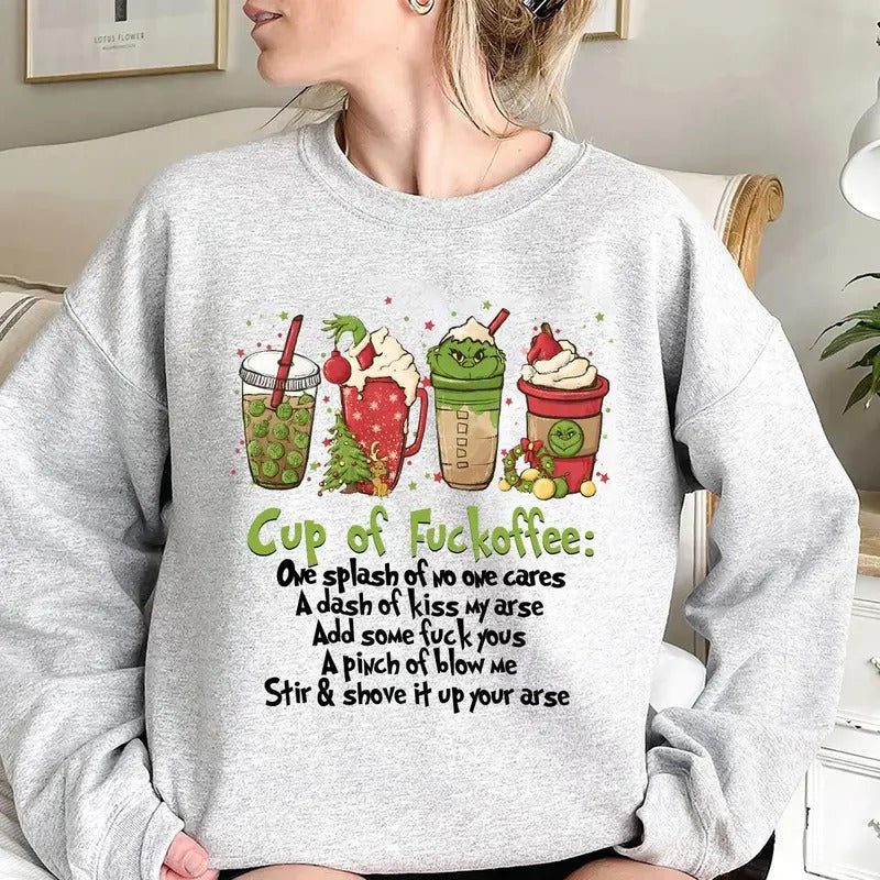Funny Christmas Coffee Sweatshirt, Hoodie, Tshirt, Cute Christmas 2024 Gifts | PrintMintTees.com