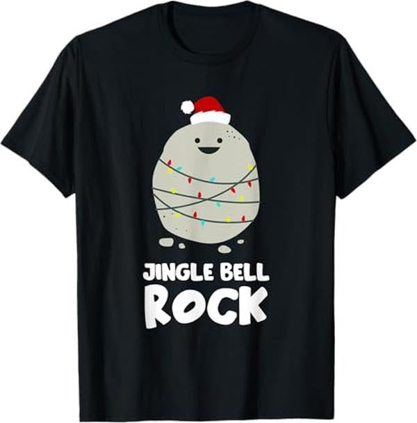 Funny Shirt Jingle Bell Rock Funny Xmas Santa Menswear Top T-Shirts, Hoodie, Sweatshirt