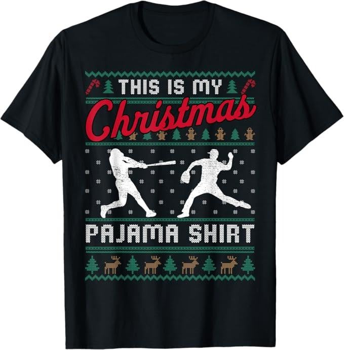 Funny Shirt This Is My Pajama Baseball Ugly Funny Menswear Top Shirt Hoodie Sweatshirt