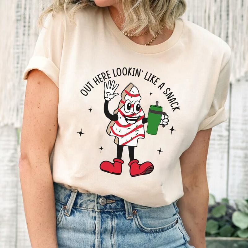 Funny Out Here Lookin' Like Snack Tree Cake Merry T-Shirts, Hoodie, Sweatshirt