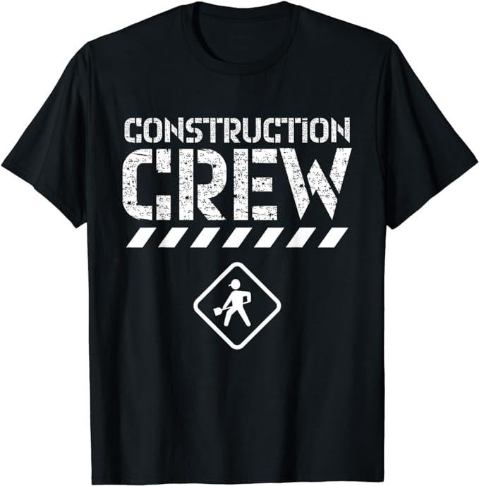 Funny Construction Work Shirts, Construction Crew Worker Teamwork Site T-Shirt Menswear Casual Cotton Hoodie Sweatshirt