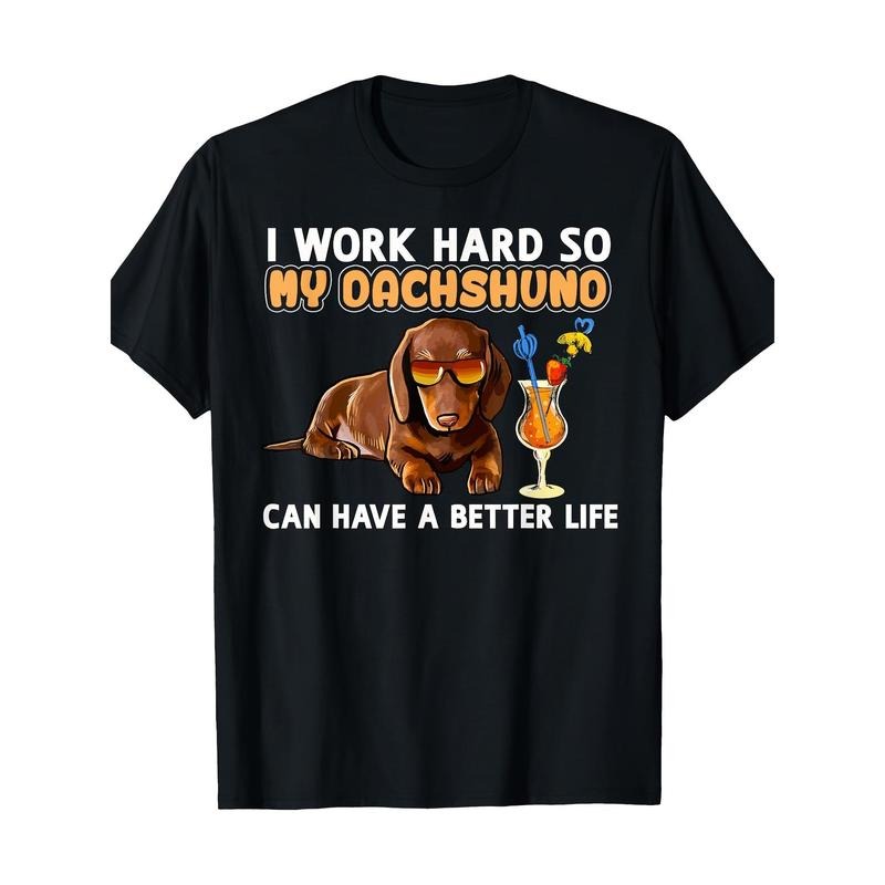 Funny Dachshund Shirt Dachshund Lover Gifts 220g 100% CottonT-Shirt made in usa Hoodie Sweatshirt | PrintMintTees.com