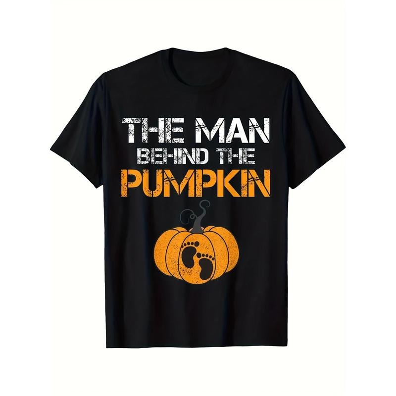 Funny Dad-to-Be Halloween T-Shirt - Black Casual Short Sleeve Men's Sport Tee