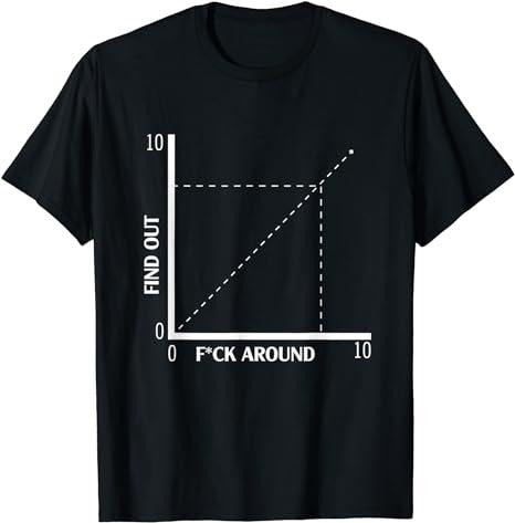 Funny Dark Humor Shirts Funny Chart Meme F Around Find Out Fa&Fo Diagram Graph Menswear Casual Cotton T-Shirts, Hoodie, Sweatshirt