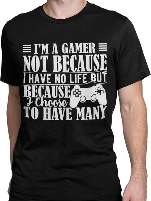 Funny Dark Humor Shirts For Men, I'm A Gamer Funny Video Gamer Adult Humor T-Shirt Menswear Casual Cotton Hoodie Sweatshirt