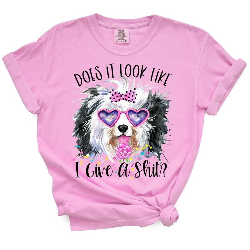 Funny Does It Look Like I Give A Shit Dog TShirt Hoodie Sweatshirt | PrintMintTees.com