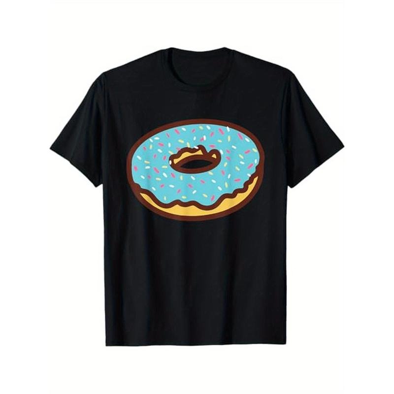Funny Donut Lover Doughnut Men Women Boys Girlss Gift T-Shirt, 100% Cotton, Halloween Thanksgiving Christmas Gift for Men...