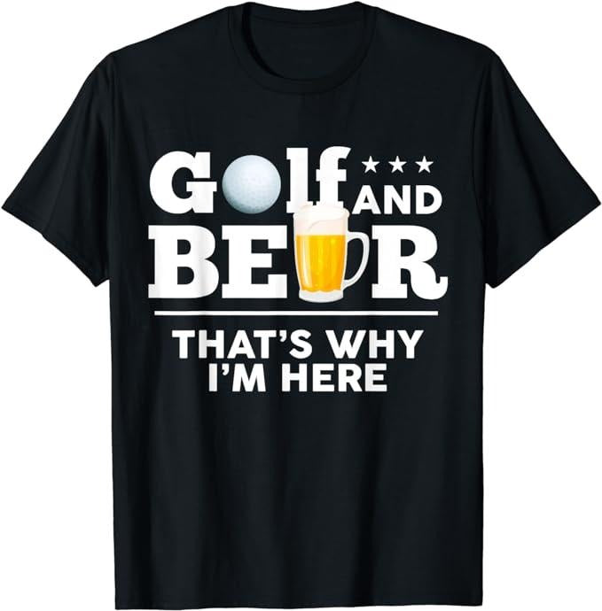 Funny Drinking Shirts Golf Beer Joke Dad Funny Drinking Menswear Top Funny Shirts Night Out Casual Classic Shirt Hoodie Sweatshirt