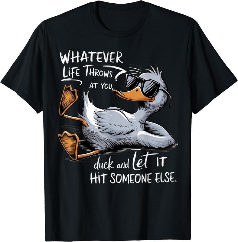 Funny Duck Shirt Funny Quote Graphic tees For Men Women T-Shirt | Unisex Cotton Tee Gift, Crewneck, Short Sleeve Hoodie...