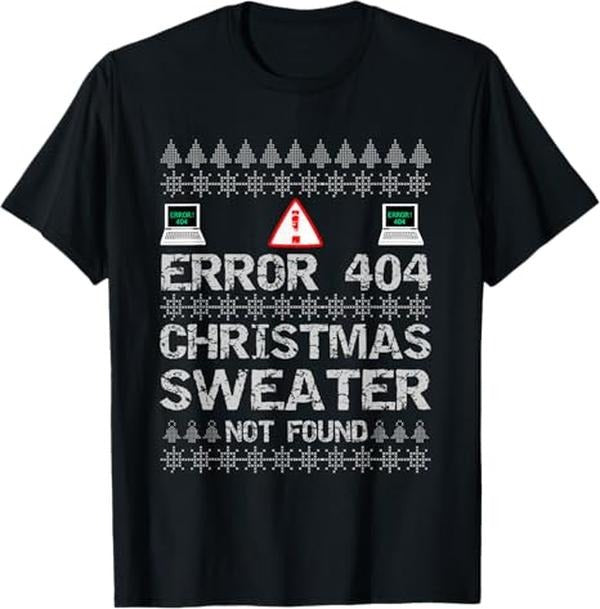 Funny Error 404 Costume Not Found Shirt Error 404 Not Found Computer Menswear Top Shirt Hoodie Sweatshirt