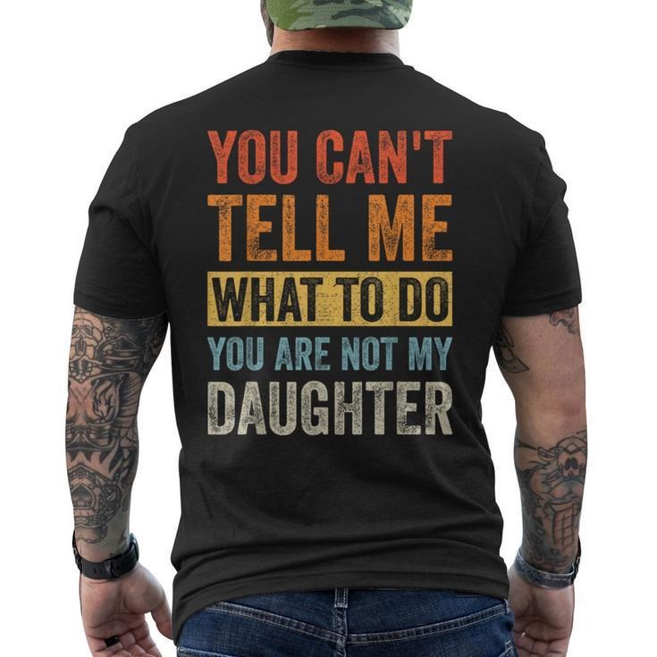 Funny Fathers Day Shirts, Gift for Dad, Dad Father And Daughter Matching Family Retro Vintage Men's T-shirt Back Print