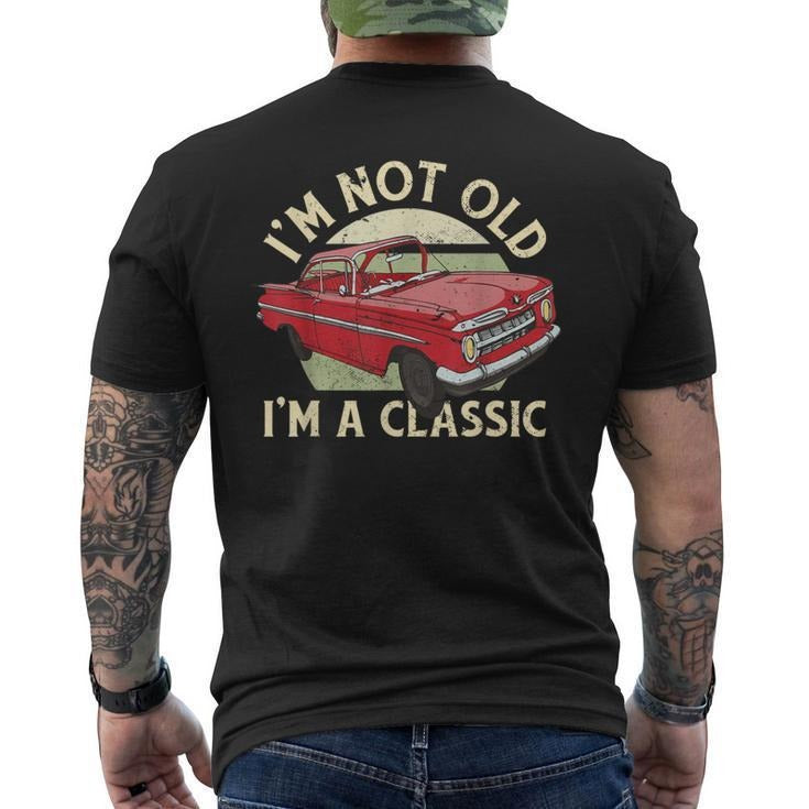 Funny Shirts Dad I'M Not Old Just Classic Dad Back Print Casual Basic Smooth Shirt Hoodie Sweatshirt