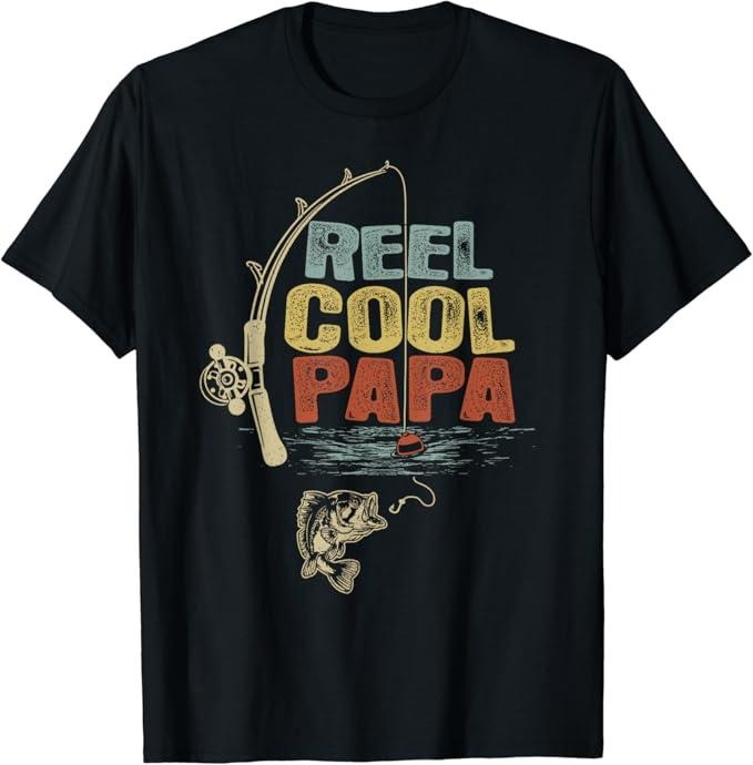 Funny Fishing Shirts, Funny Fisherman Vintage Reel Cool Papa T-Shirt Cotton Fashion Hoodie, Sweatshirt | PrintMintTees.com