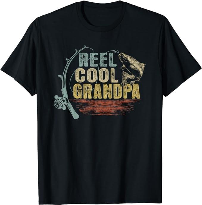 Funny Fishing Shirts, Vintage Reel Cool Grandpa T-Shirt Cotton Fashion Hoodie Sweatshirt | PrintMintTees.com