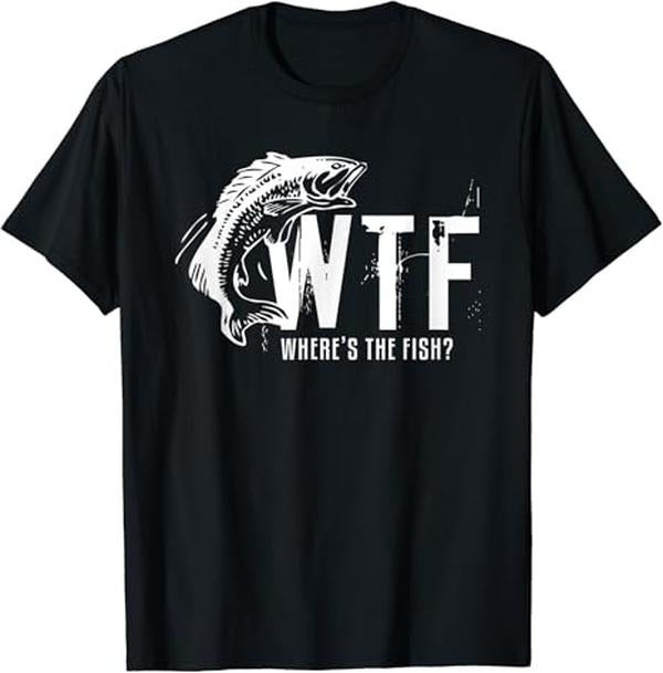Funny Fishing Shirts, Wheres The Fish Mens Funny Fishing T-Shirt Cotton Fashion Hoodie, Sweatshirt | PrintMintTees.com