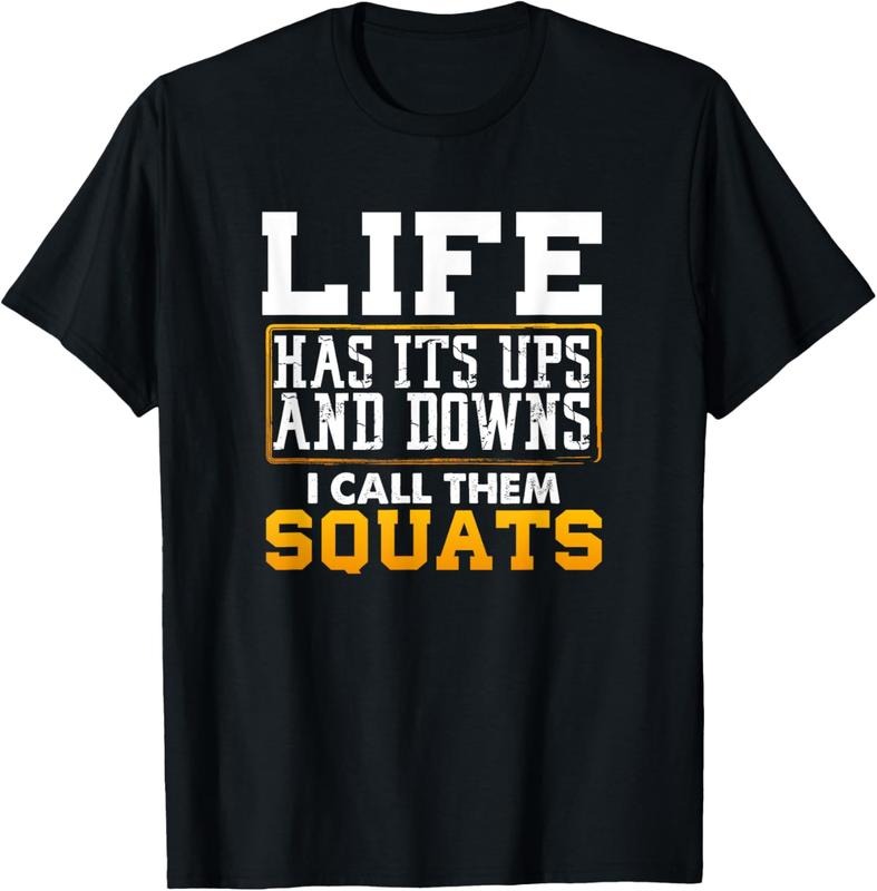 Funny Fitness Gym Workout Weights Squat Men Women Gift T-Shirt Hoodie Sweatshirt | PrintMintTees.com