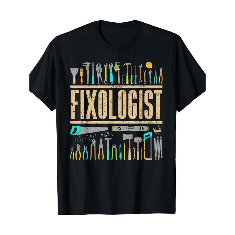 Funny Fixologist Gift Cool Handyman Carpenter Men Women DIY T-Shirt - 220g made in usa Hoodie Sweatshirt | PrintMintTees.com