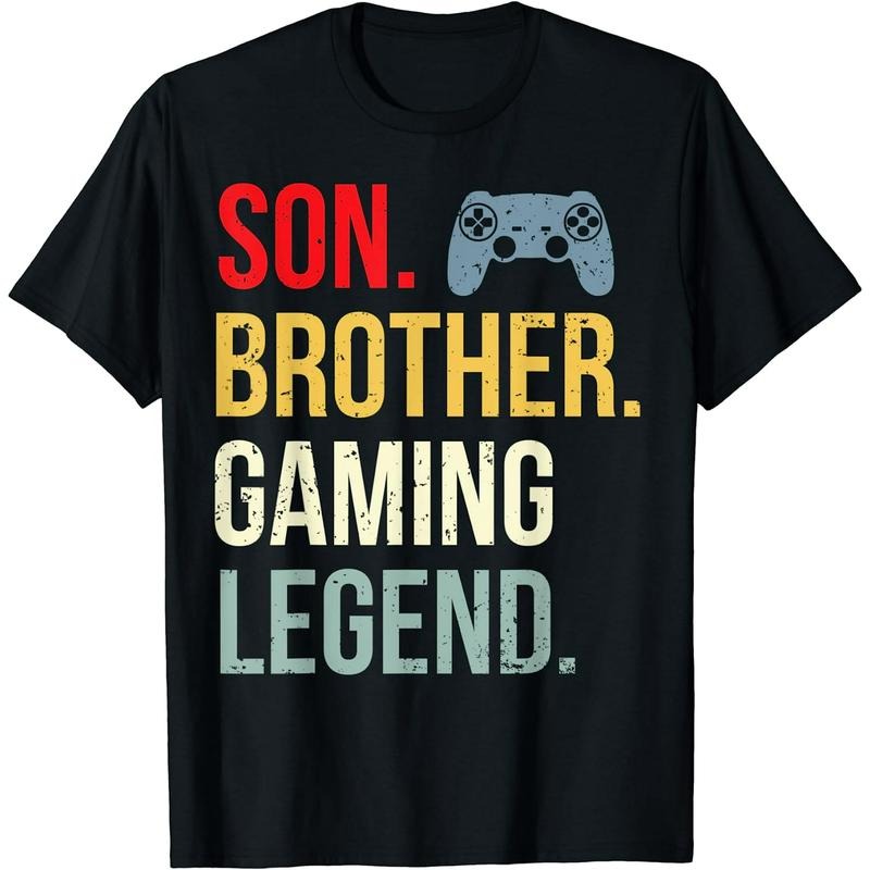 Funny Gamer Shirts, Special Gifts For Gamers, Funny Gaming Boys Girls Men Gamer Brother Video Game T-Shirt Menswear Top...