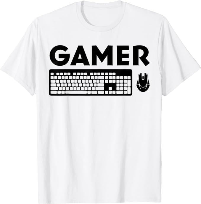 Funny Gamer Shirts, Special Gifts For Gamers, Funny PC Gamer Keyboard Video Computer Gaming Lovers Outfit T-Shirt...