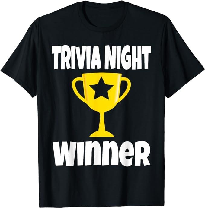 Funny Gamer Shirts Gamers Funny Trivia Night Winner Game Player Lover Trophy Champion Menswear Top Casual Classic T-Shirts, Hoodie, Sweatshirt