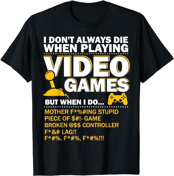 Funny Gamer Shirts, Special Gifts For Gamers, Playing Video Games Gamer T-Shirt Menswear Top Casual Classic Hoodie Sweatshirt