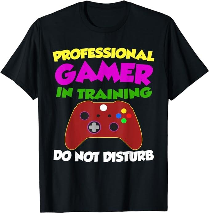 Funny Gamer Shirts, Special Gifts For Gamers, Professional Gamer In Training T-Shirt Menswear Top Casual Classic Hoodie...