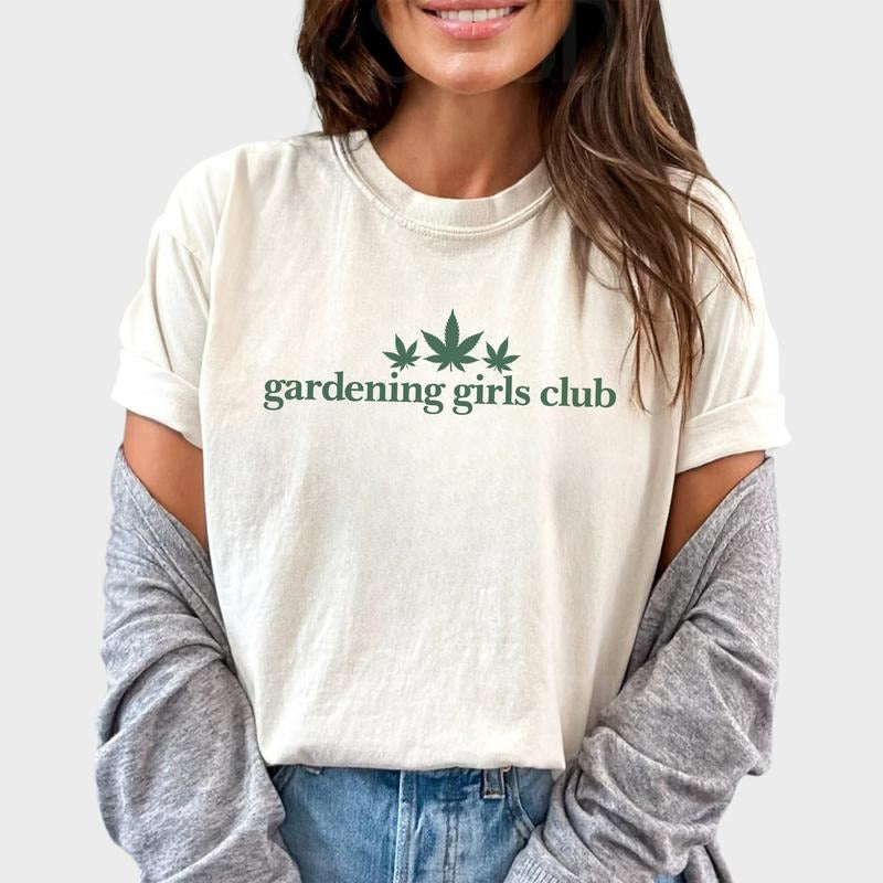 Funny Gardening Girls Club Shirt, Sarcastic Gardening Social Club Unhinged Shirt, Sarcastic Gardening Women Graphic...