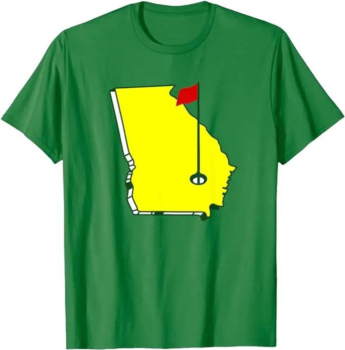 Funny Golf T-Shirt, Gift For Golfer, Georgia Golf Flag State T-Shirt Menswear Top Underwear Hoodie Sweatshirt
