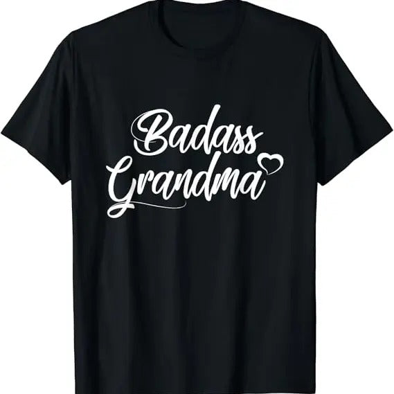 Funny Grandma Shirt, Gift For Grandmother, Badass Grandma T-Shirt Casual Cotton Top Hoodie Sweatshirt | PrintMintTees.com