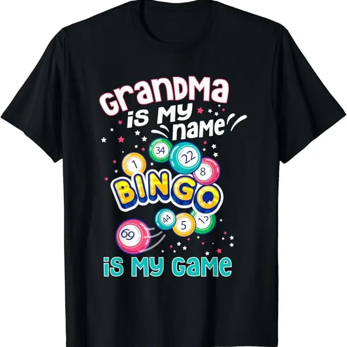 Funny Grandma Shirt, Gift For Grandmother, Bingo Grandma T-Shirt Casual Cotton Top Hoodie, Sweatshirt | PrintMintTees.com