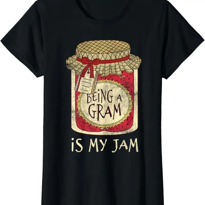 Funny Grandma Shirt, Gift For Grandmother, Fun Grandma Gifts Cute & Funny Being A Gram Quote T-Shirt Casual Cotton Top...