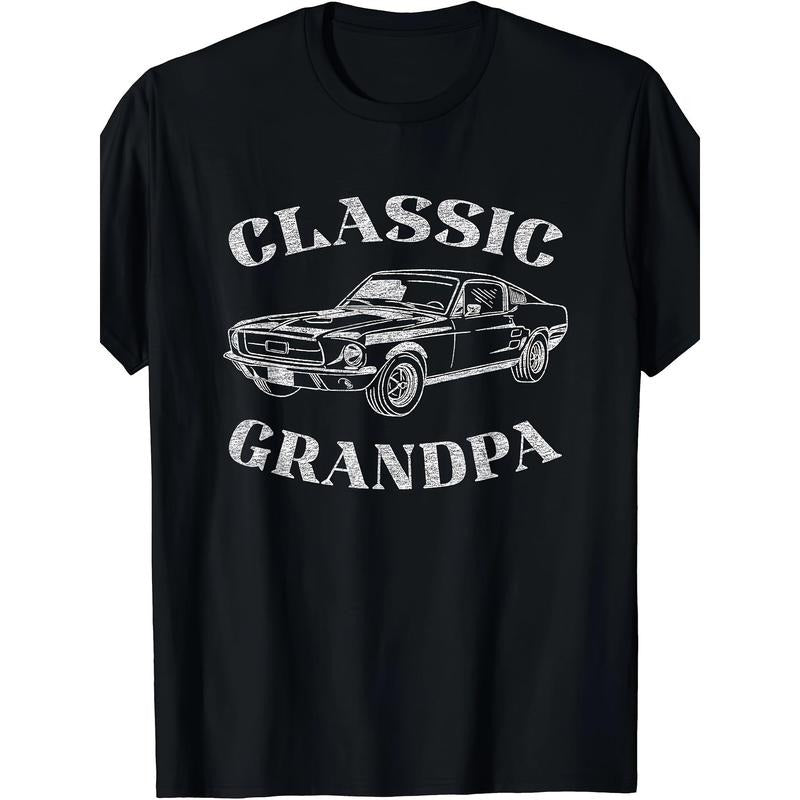 Funny Grandpa Classic Car Graphic T-Shirt Made in USA Hoodie Sweatshirt | PrintMintTees.com