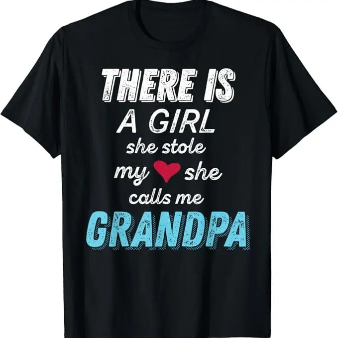 Funny Grandpa Shirt, Gift For Grandfather From Granddaughter T-Shirt Menswear Casual Cotton Top Hoodie Sweatshirt