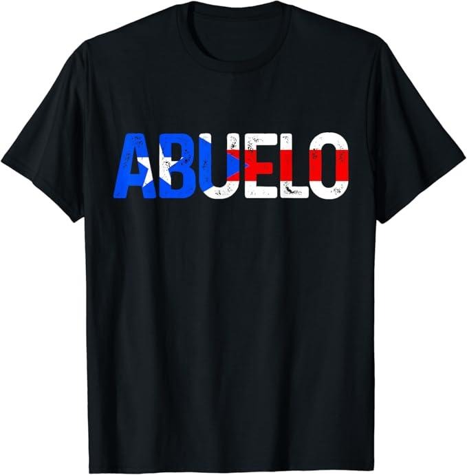 Funny Grandpa Shirt, Gift For Grandfather, Abuelo Puerto Rico Flag Puerto Rican Pride T-Shirt Menswear Casual Cotton Top...
