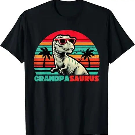 Funny Grandpa Shirt, Gift For Grandfather, Grandpa Saurus Dinosaur Family T-Shirt Menswear Casual Cotton Top Hoodie,...