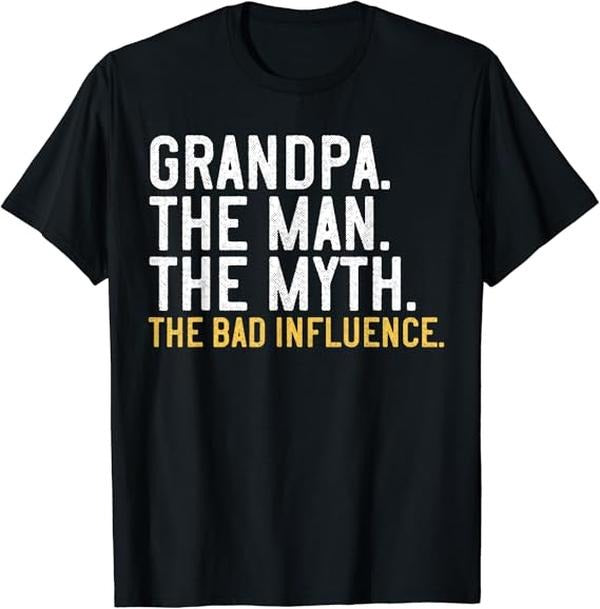 Funny Grandpa Shirt Grandfather Grandpa Man Myth Menswear Casual Cotton Top Shirt Hoodie Sweatshirt