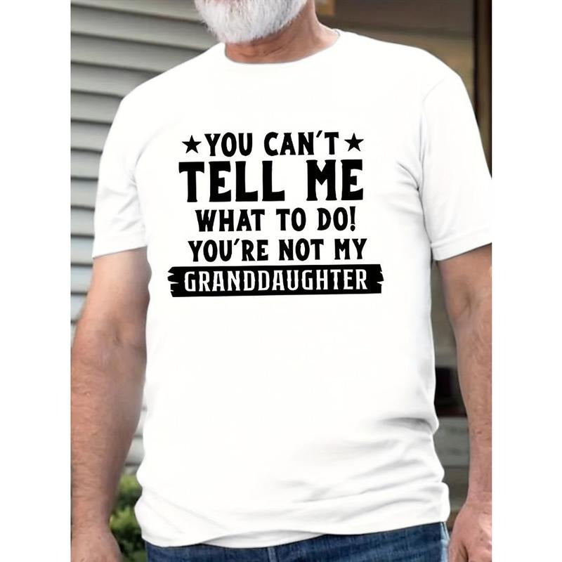 Funny Grandpa Slogan Printed Men's T-Shirt, Graphic T-Shirt Men's Summer Clothing, Men's Clothing Made in USA Hoodie...