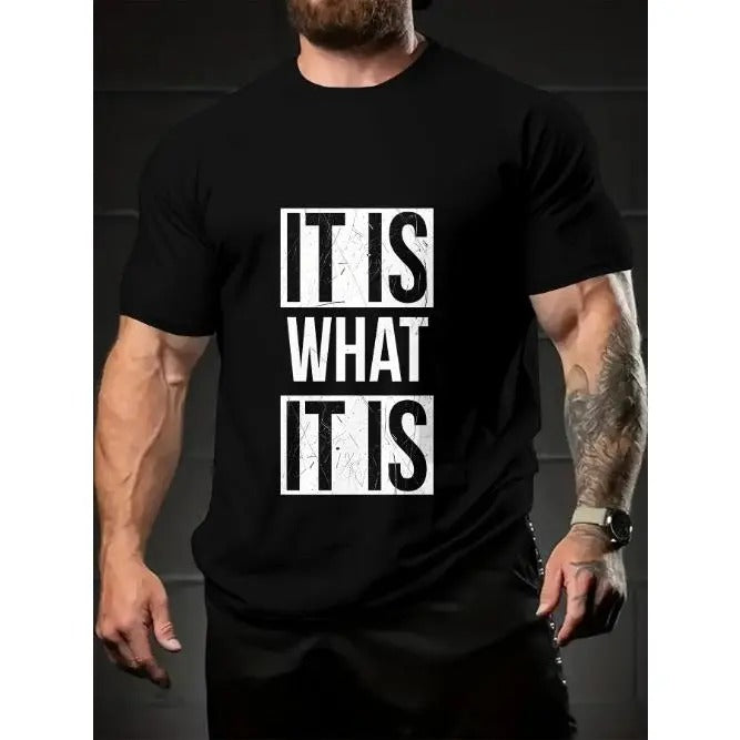 Funny Graphic T-Shirt - Classic Crew Neck, Short Sleeve, Casual for Men